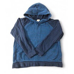 Hanna Andersson Striped Pullover Hoodie Sweatshirt Top - Boys 8